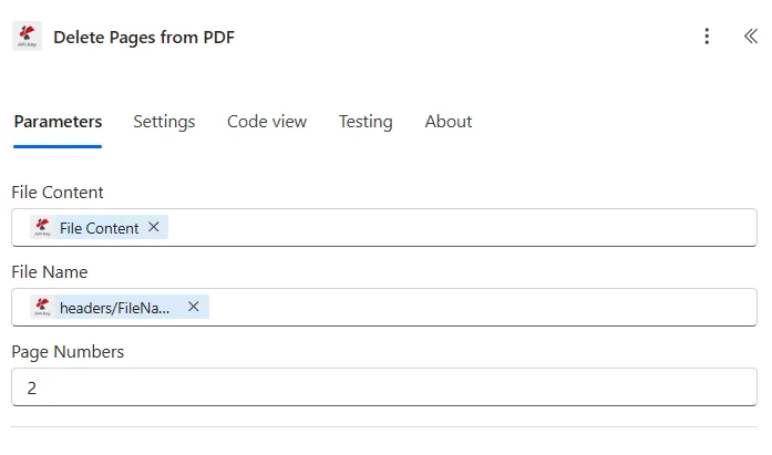 Klik untuk memperbesar Hapus halaman yang tidak diinginkan dari PDF menggunakan Power Automate.